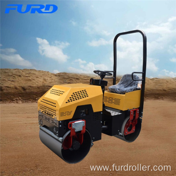 Popular Selling 1000kg Mini Hydraulic Vibratory Roller With 20KN Vibration Capacity